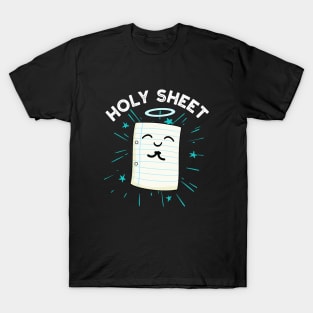 Holy Sheet Funny Paper Pun T-Shirt